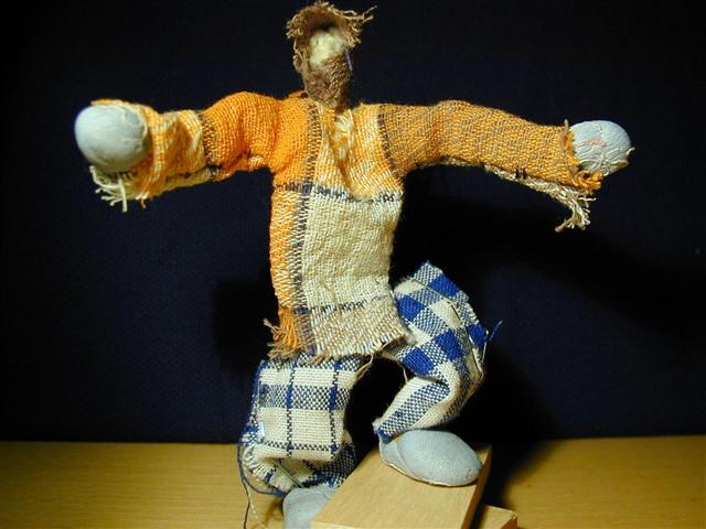 man sporting his newly sewn jumper